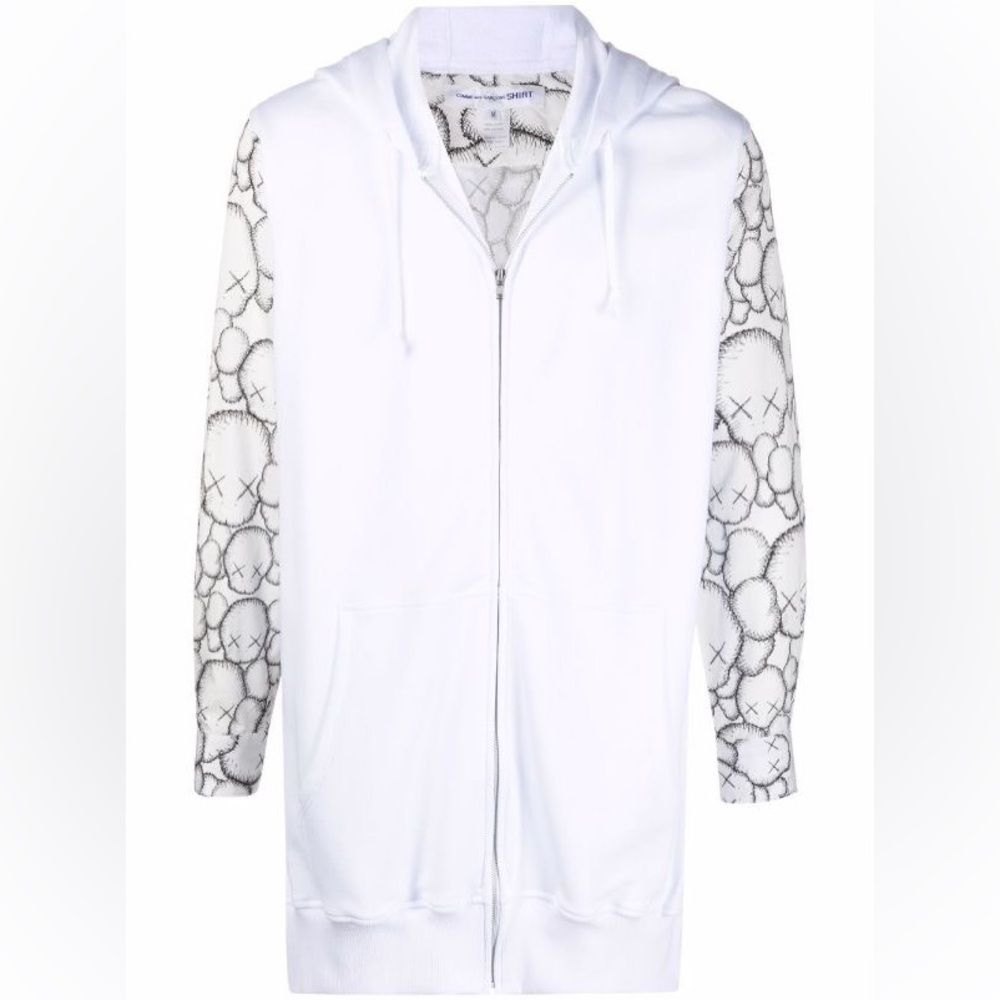 Comme Des Garçon x KAWS Zip Up Hoodie Shirt NWT
